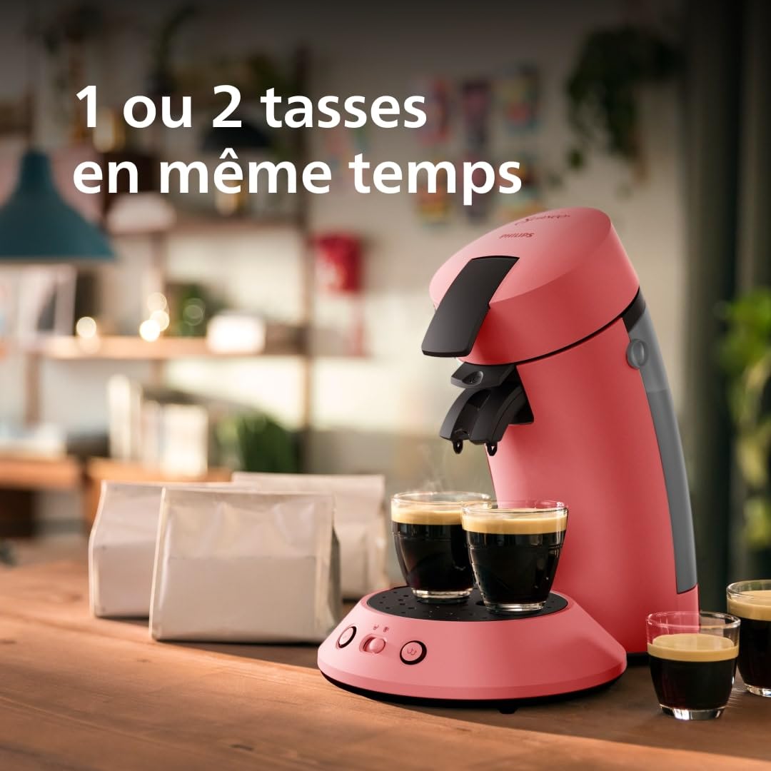 Arveto SENSEO Original Plus Coffee Maker à pods, Rouge tendre, CSA210/35