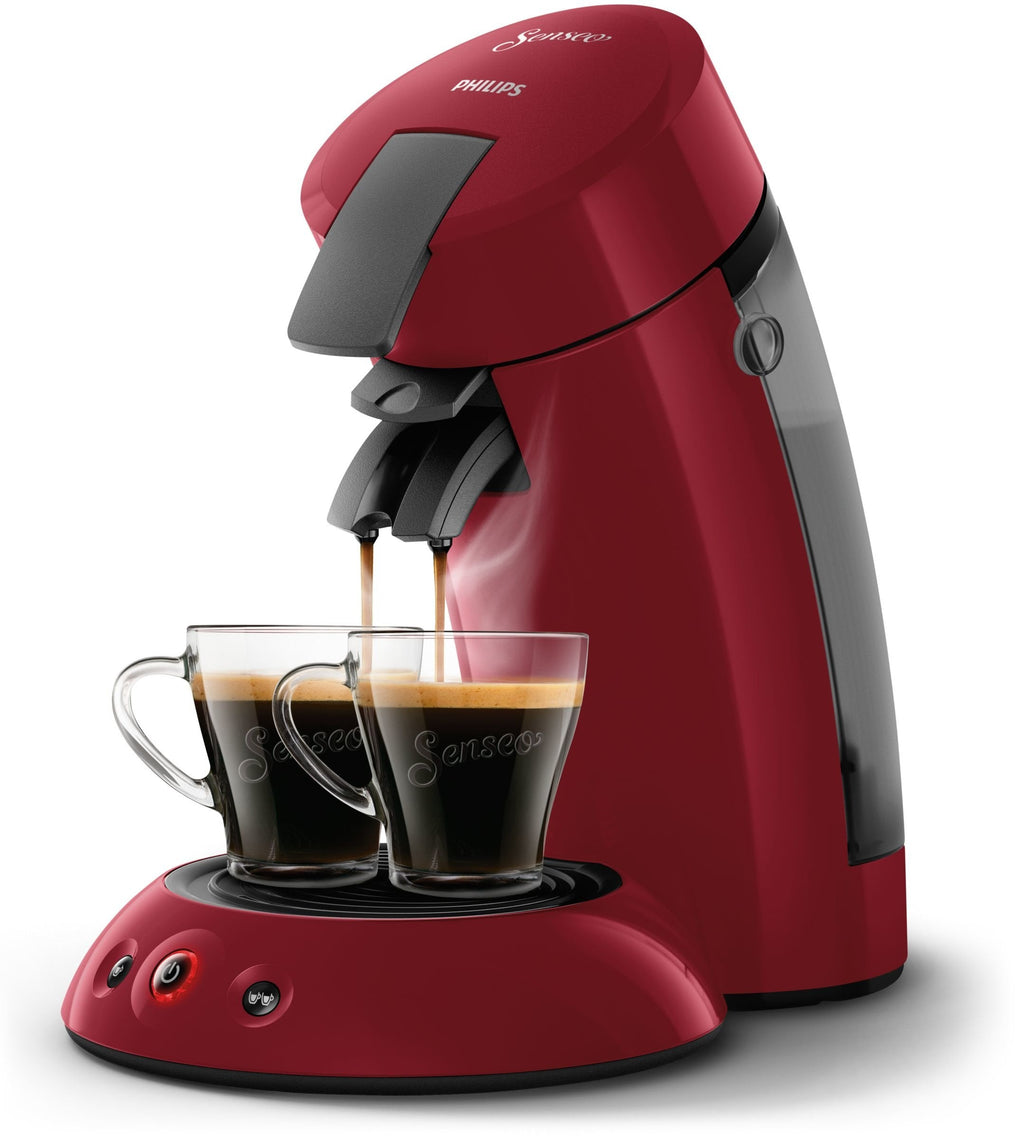 Arveto SENSEO Original HD6553/81 Cafetière Indépendante Cafetière à Capsules 0,7 L Dosette de Café 1450 W Rouge